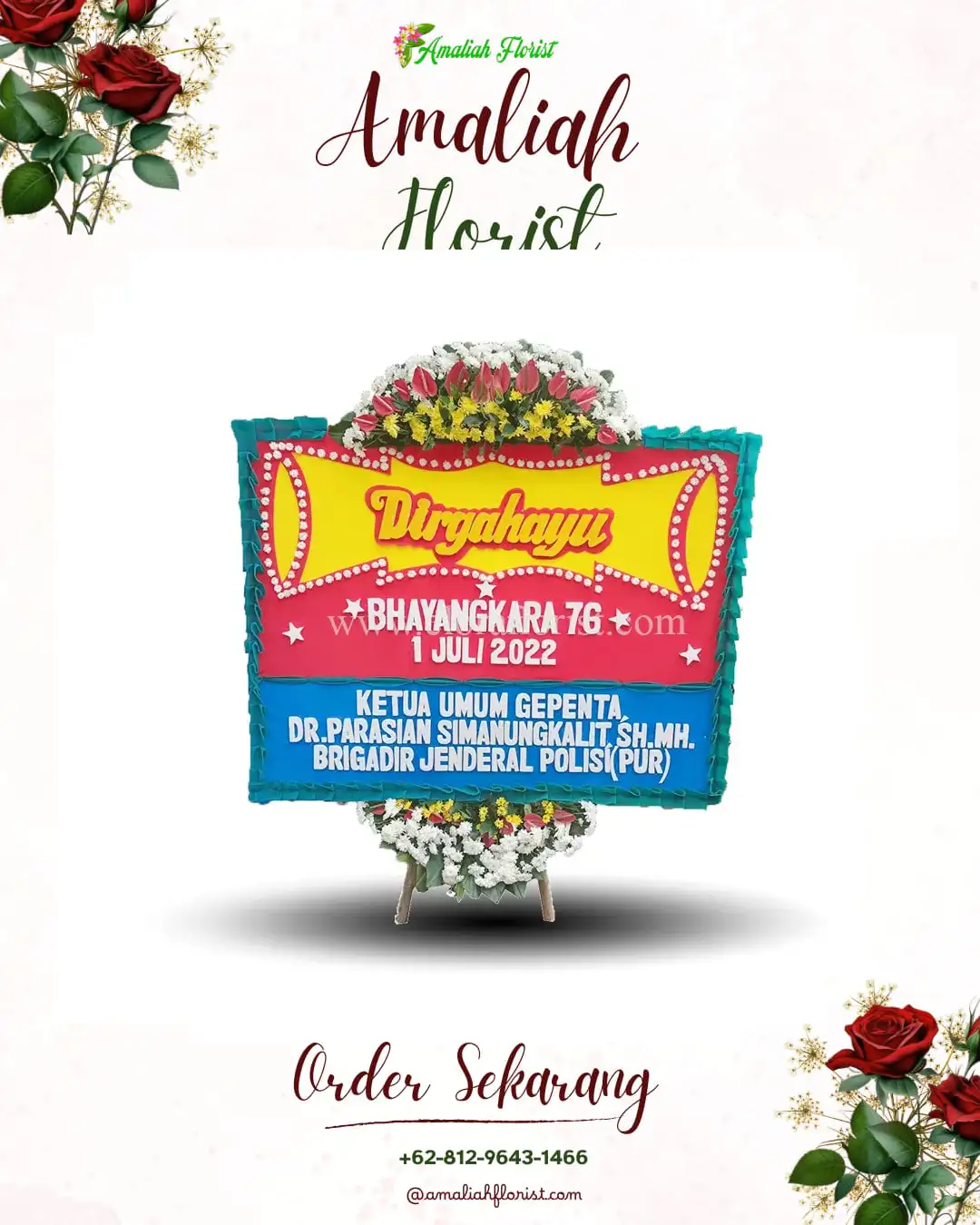 Papan Bunga HUT Ulang Tahun Pulungdowo